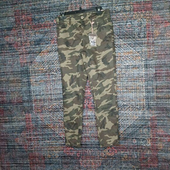 Hydraulic womens camo Murray ankle skinny stretch jeans 8 - Picture 1 of 9